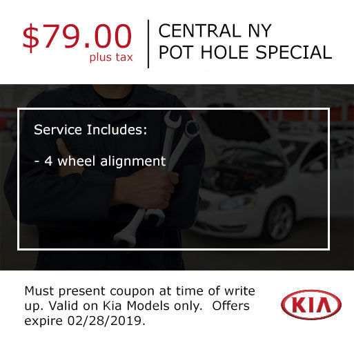 Central NY Pot Hole Special 4-Wheel Alignment