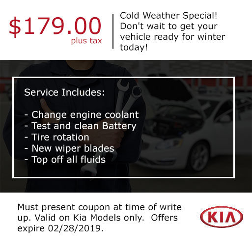 Winterization Special for Your Kia Winterization Special