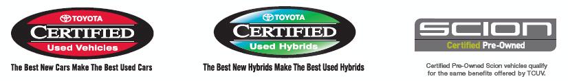 Toyota Certified Logos