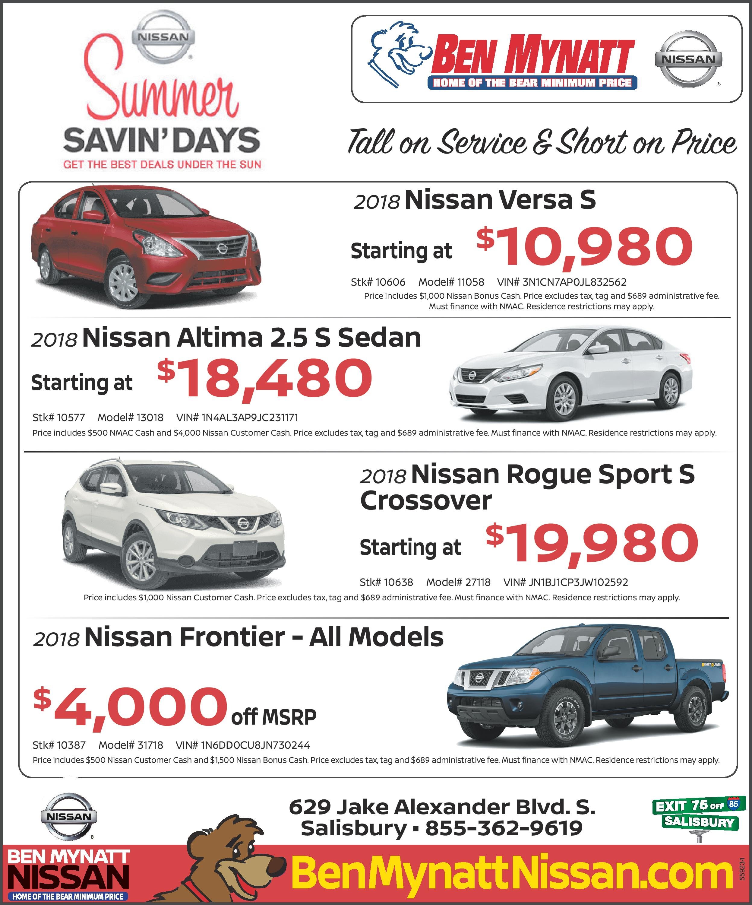 Specials on New Nissan Vehicles for Sale | Car, Truck & SUV Sales in ... Specials on New Nissan Vehicles for Sale | Car, Truck & SUV Sales in ...