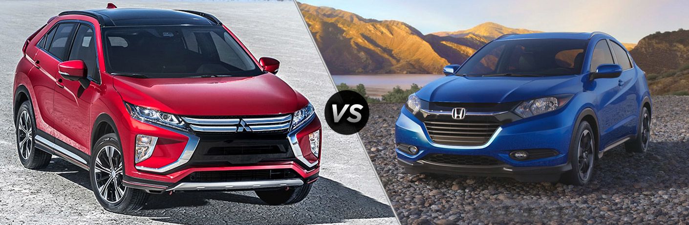 Honda Hrv Vs Mitsubishi Eclipse 2018 Mitsubishi Eclipse Cross vs 2018 Honda HR-V | D and E Mitsubishi