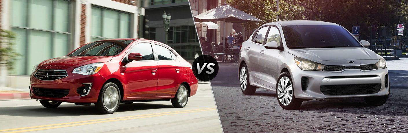 Kia Picanto Vs Mitsubishi Mirage 2019 2019 Mitsubishi Mirage G4 vs 2019 Kia Rio | D and E Mitsubishi